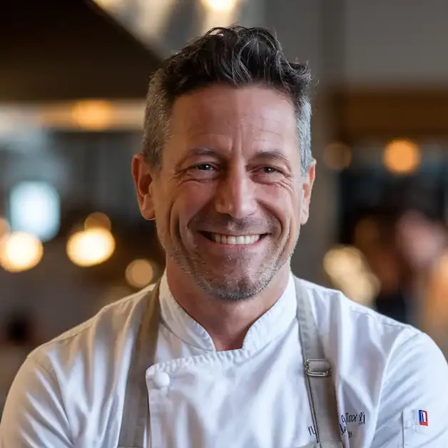 Chef Michele in his kitchen