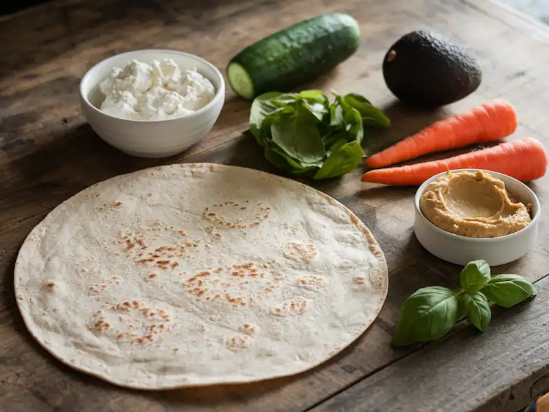 cottage cheese wrap-ingredients